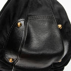 Shoulder Bag Large Jockey Hobo Black Monogrammed Canvas