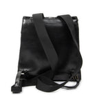 Backpack Small Jackie Backpack Black Monogrammed Suede Leather
