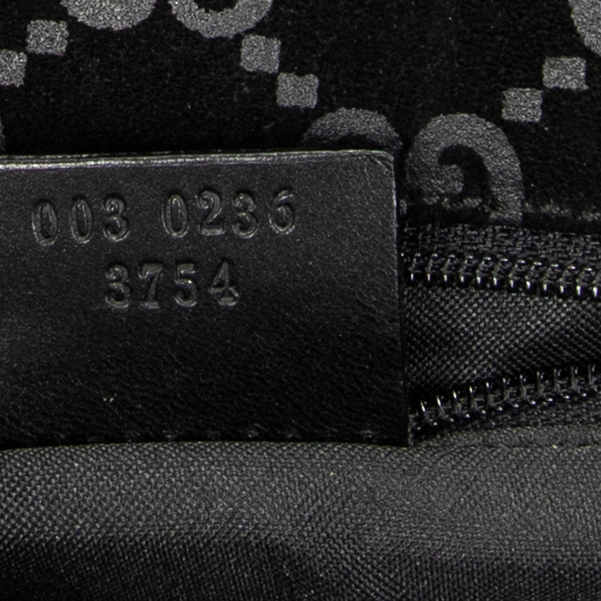 Backpack Small Jackie Backpack Black Monogrammed Suede Leather