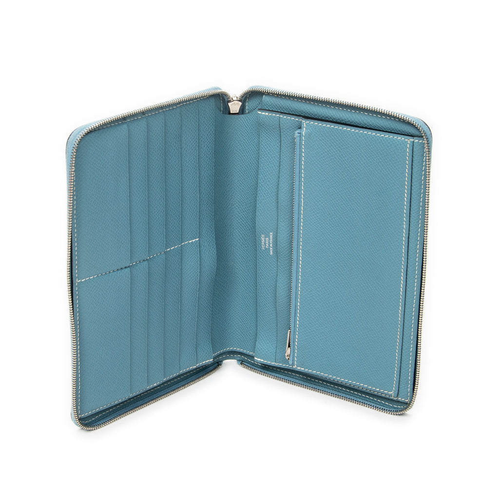Wallet Azap Classique Wallet GM Blue Jean Epsom Leather