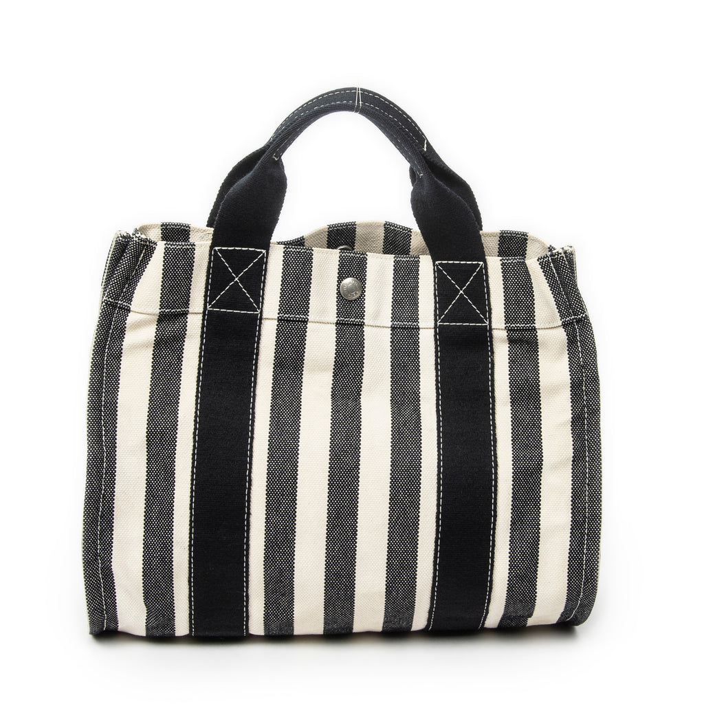 Handbag Cannes PM Black Toile H Canvas