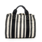 Handbag Cannes PM Black Toile H Canvas