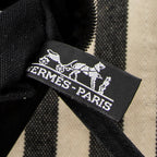 Handbag Cannes PM Black Toile H Canvas