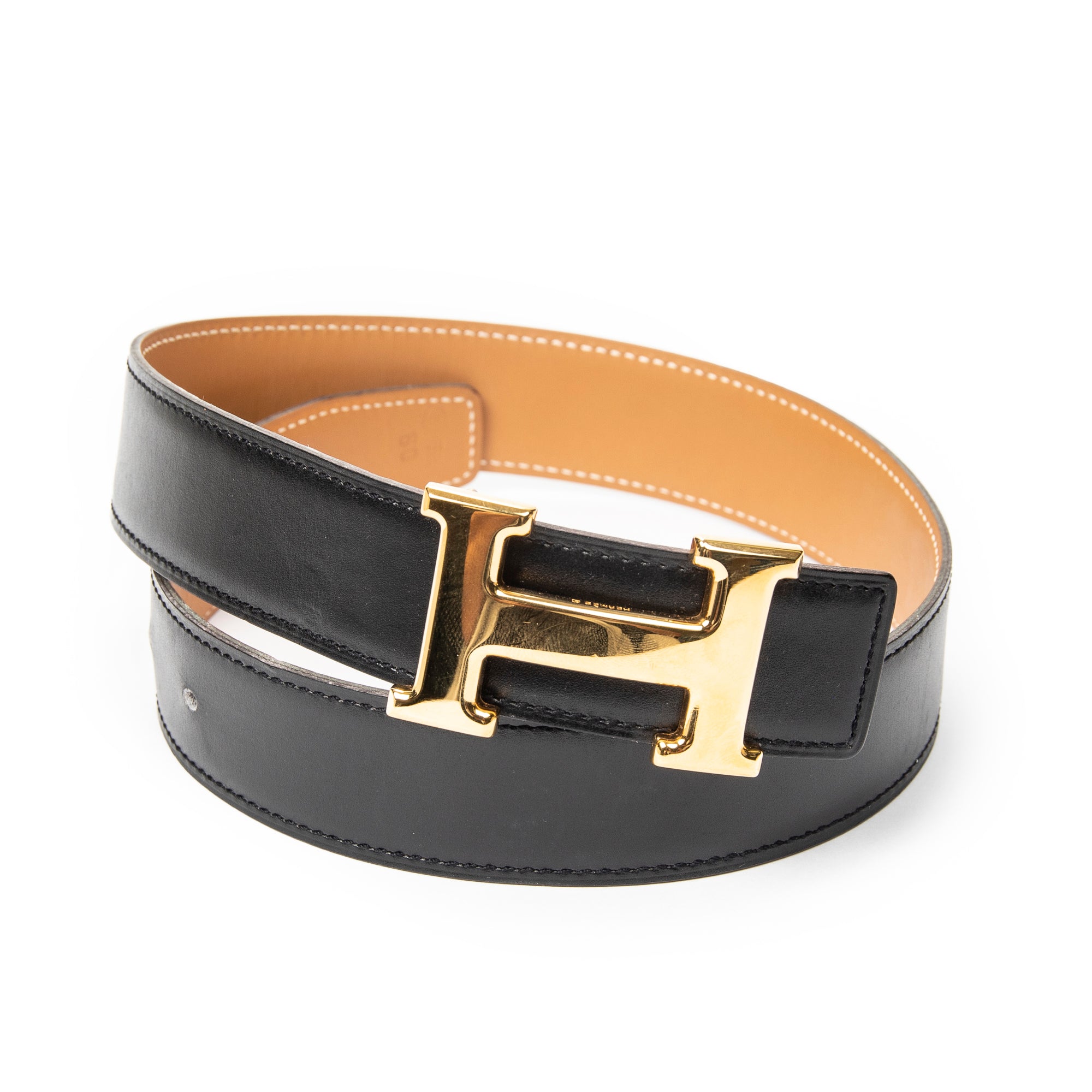 Belt Constance H Belt 60 Black Box Leather