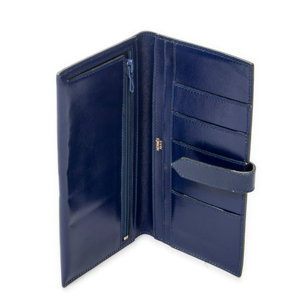 Wallet Bearn Wallet Blue Electric Box Leather