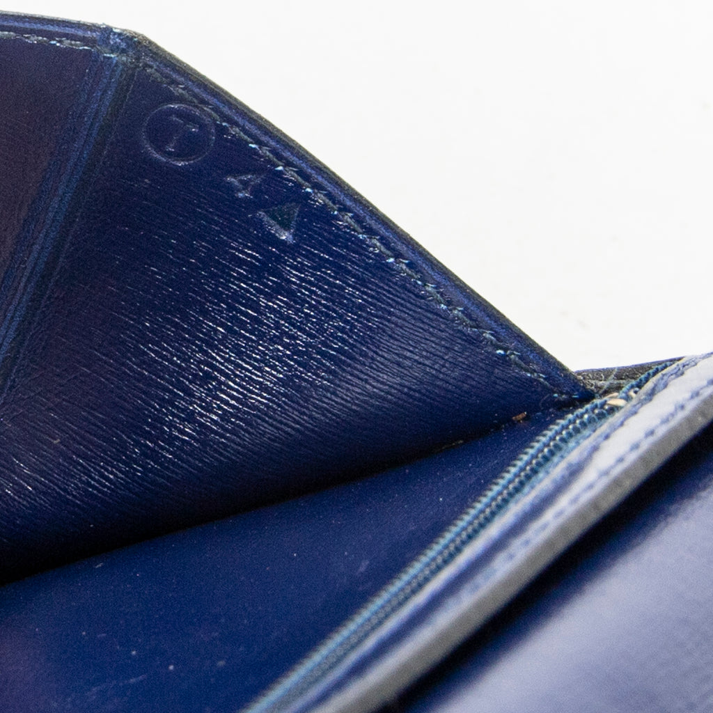 Wallet Bearn Wallet Blue Electric Box Leather
