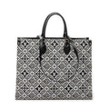 Shoulder Bag Onthego GM Black Jacquard 1854 Canvas