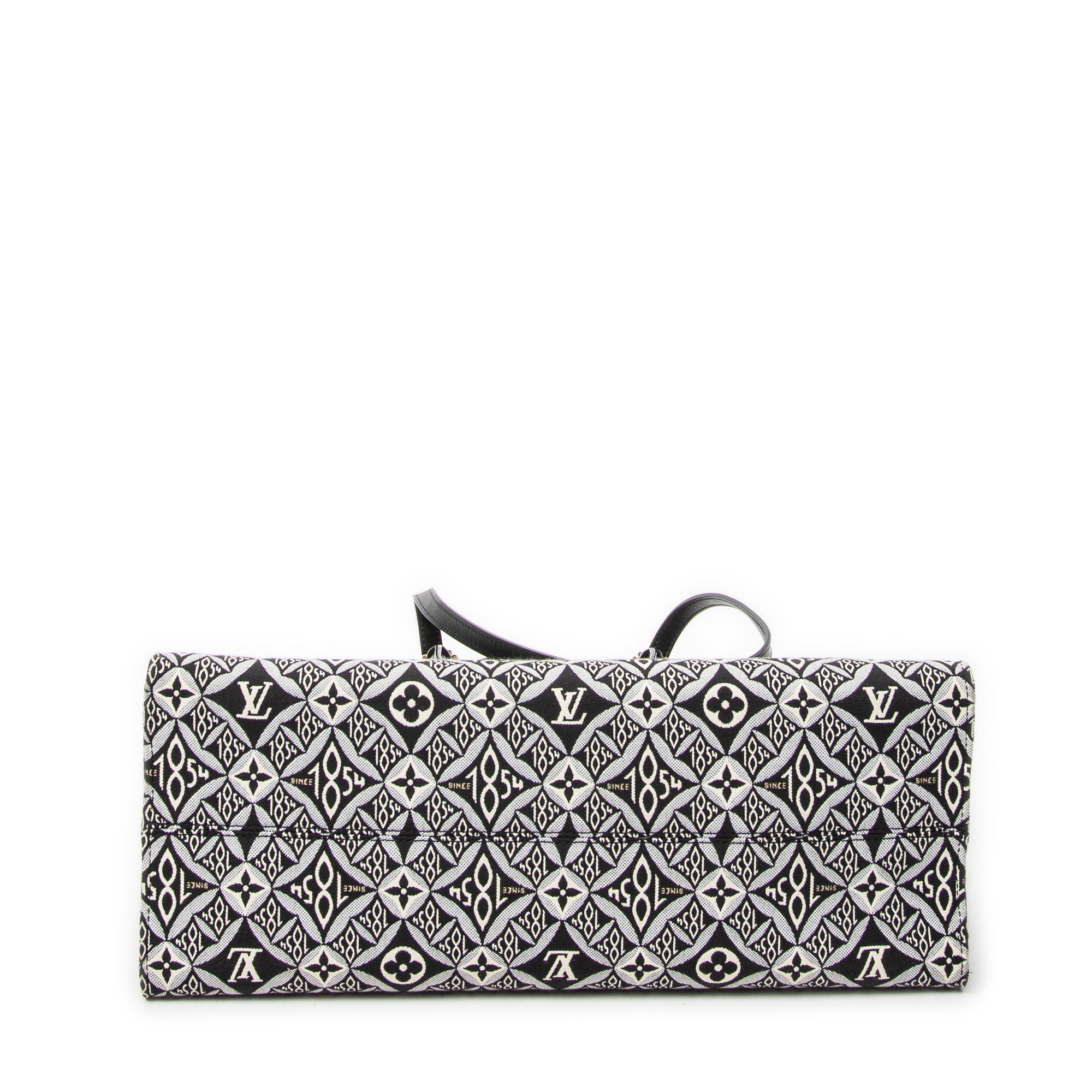 Shoulder Bag Onthego GM Black Jacquard 1854 Canvas