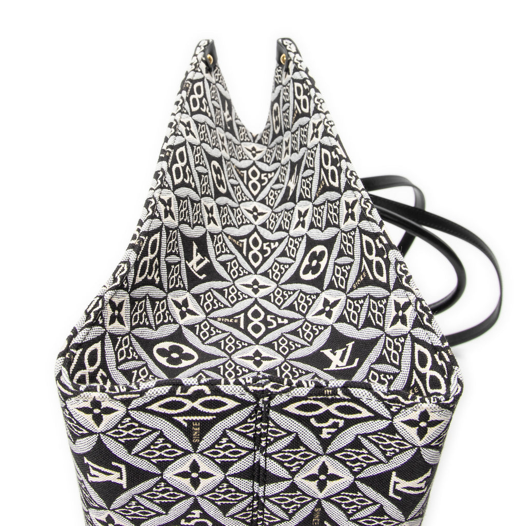 Shoulder Bag Onthego GM Black Jacquard 1854 Canvas