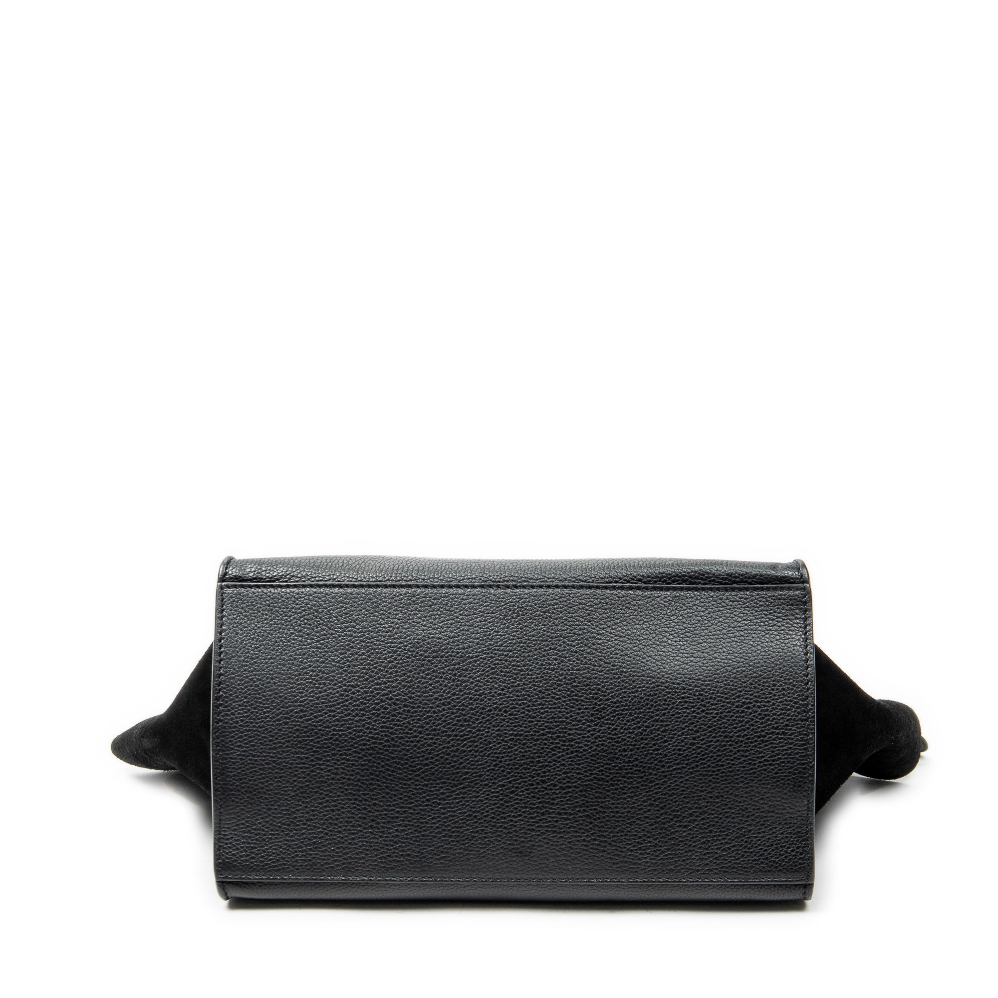 Shoulder Bag Medium Trapeze Black Grained Calfskin Leather