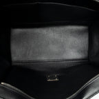 Shoulder Bag Medium Trapeze Black Grained Calfskin Leather