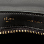 Shoulder Bag Small Tricolor Trapeze Red Calfskin Leather