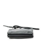 Shoulder Bag Small Trio Crossbody Black Calfskin Leather