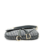 Shoulder Bag Trotter Double Saddle Bag Navy Diorissimo Canvas