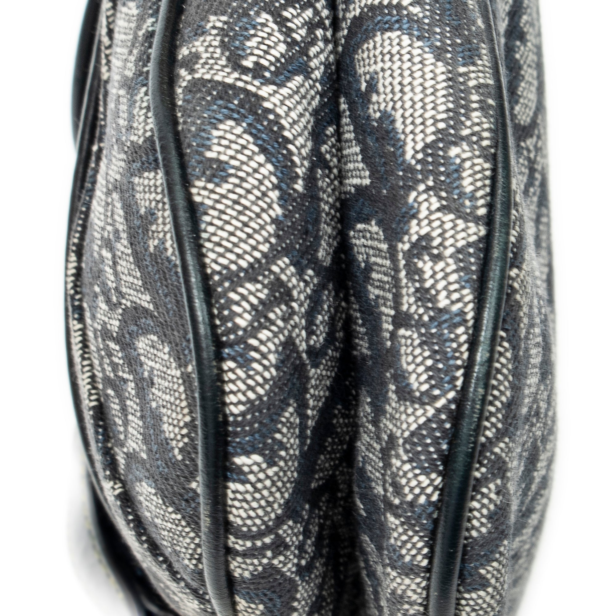 Shoulder Bag Trotter Double Saddle Bag Navy Diorissimo Canvas