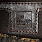 Shoulder Bag Baguette Tan Zucca Canvas