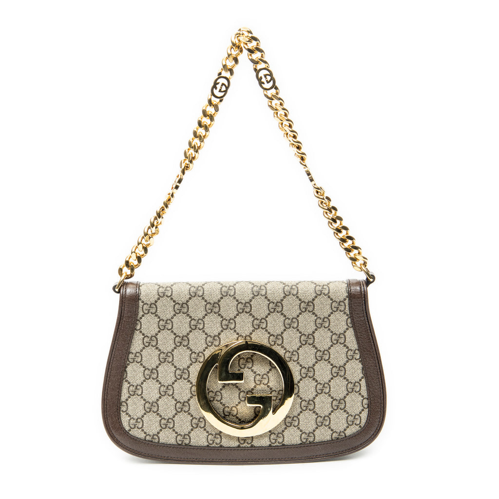 Shoulder Bag Small Blondie Beige Supreme Coated Canvas