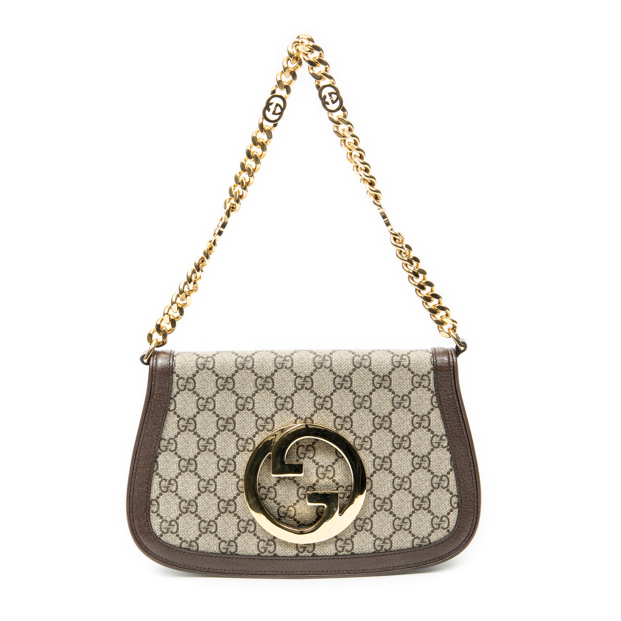Shoulder Bag Small Blondie Beige Supreme Coated Canvas
