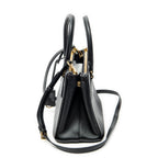 Shoulder Bag Small Galleria Double Zip Tote Black Saffiano Leather