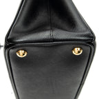 Shoulder Bag Small Galleria Double Zip Tote Black Saffiano Leather