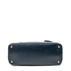 Shoulder Bag Medium Galleria Double Zip Tote Navy Saffiano Leather