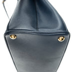 Shoulder Bag Medium Galleria Double Zip Tote Navy Saffiano Leather