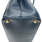 Shoulder Bag Medium Galleria Double Zip Tote Navy Saffiano Leather