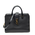 Shoulder Bag Small Monogram Cabas Black Calfskin Leather