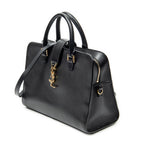 Shoulder Bag Small Monogram Cabas Black Calfskin Leather
