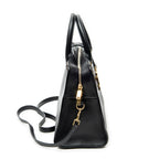Shoulder Bag Small Monogram Cabas Black Calfskin Leather