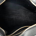 Shoulder Bag Small Monogram Cabas Black Calfskin Leather