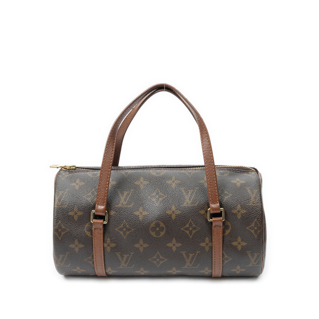 Handbag Papillon 26 Brown Monogram Canvas