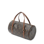 Handbag Papillon 26 Brown Monogram Canvas