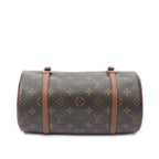 Handbag Papillon 26 Brown Monogram Canvas