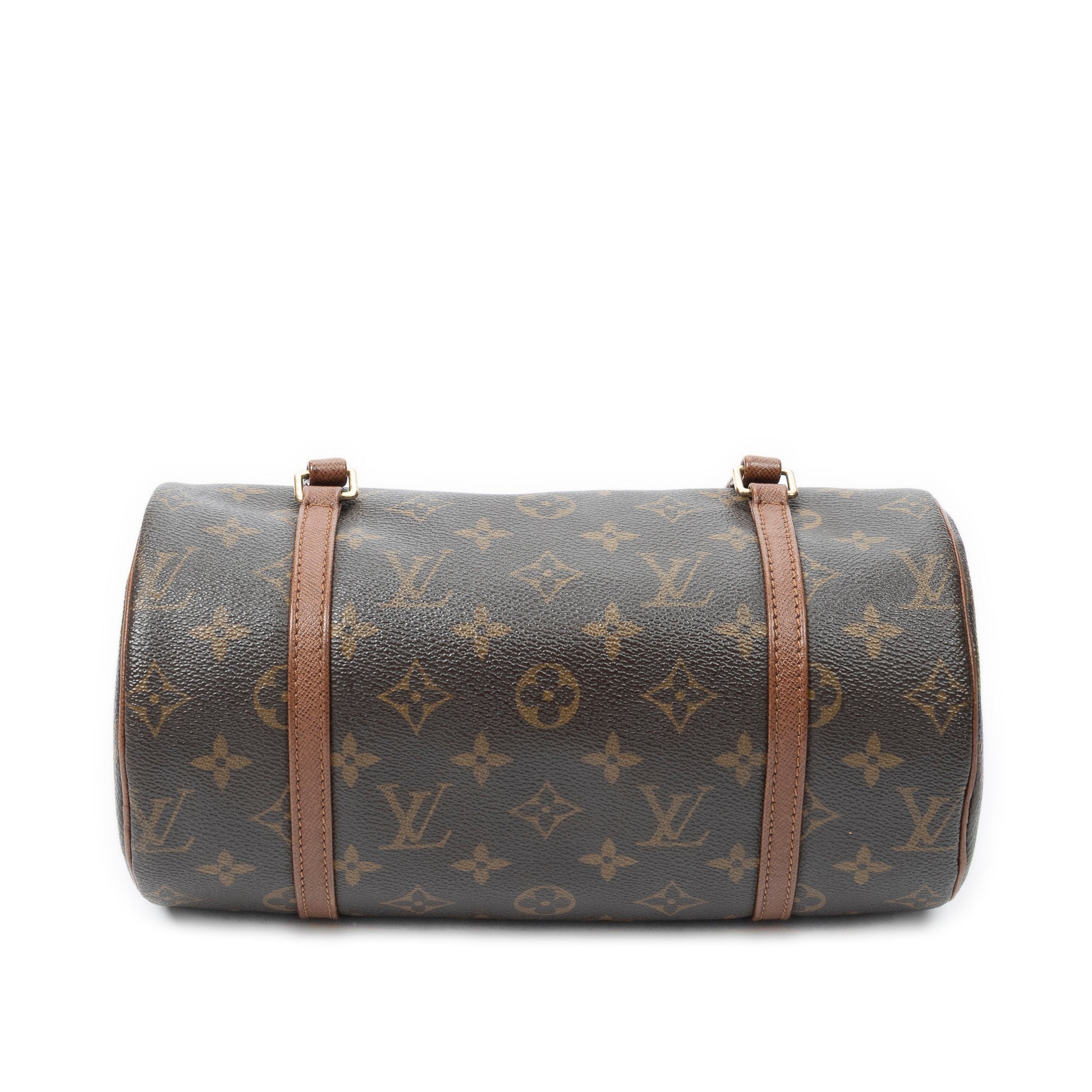 Handbag Papillon 26 Brown Monogram Canvas
