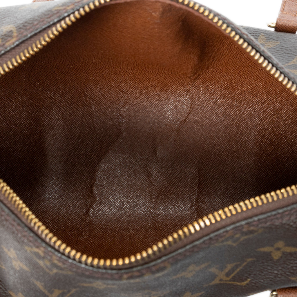 Handbag Papillon 26 Brown Monogram Canvas