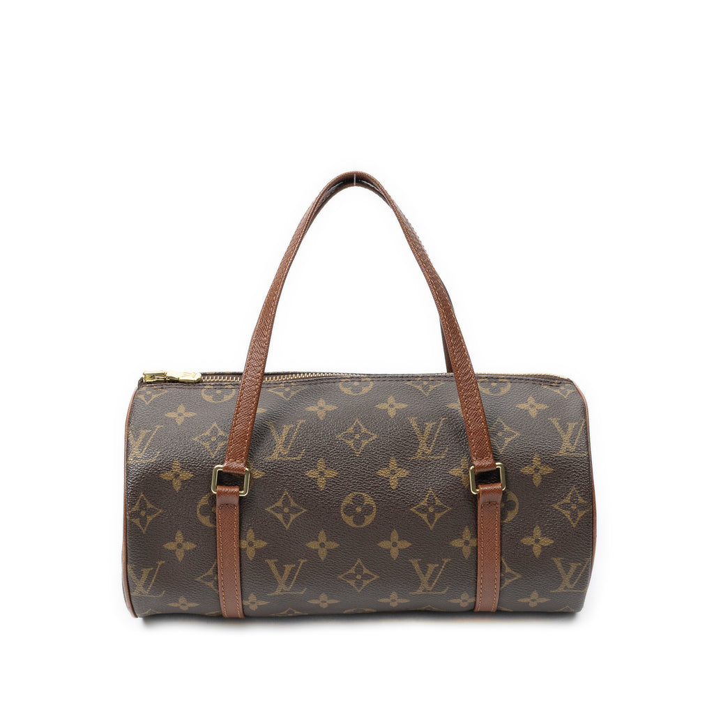 Handbag Papillon 26 Brown Monogram Canvas