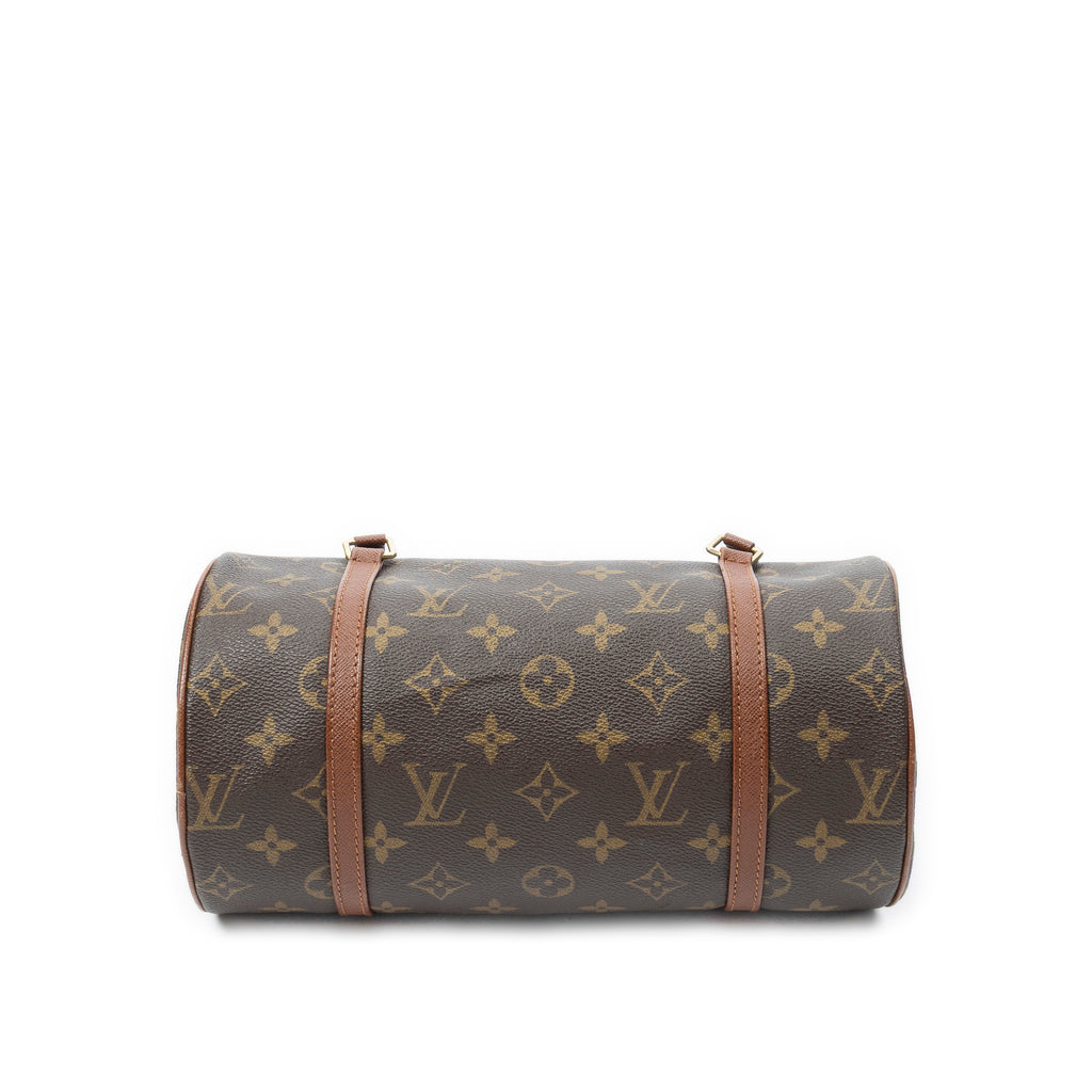 Handbag Papillon 26 Brown Monogram Canvas