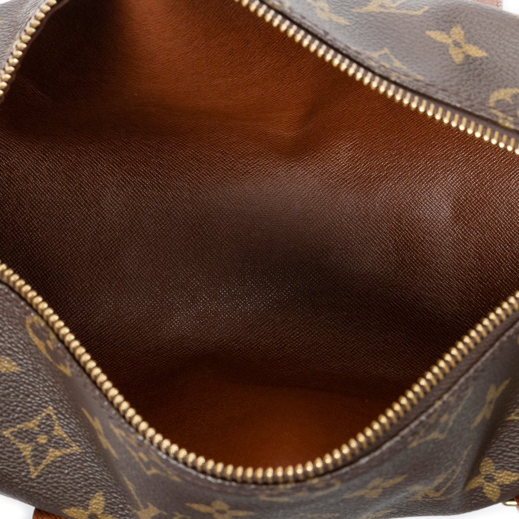 Handbag Papillon 26 Brown Monogram Canvas