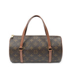 Handbag Papillon 26 Brown Monogram Canvas