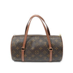 Handbag Papillon 26 Brown Monogram Canvas