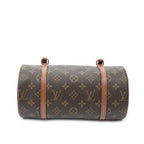Handbag Papillon 26 Brown Monogram Canvas