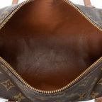 Handbag Papillon 26 Brown Monogram Canvas