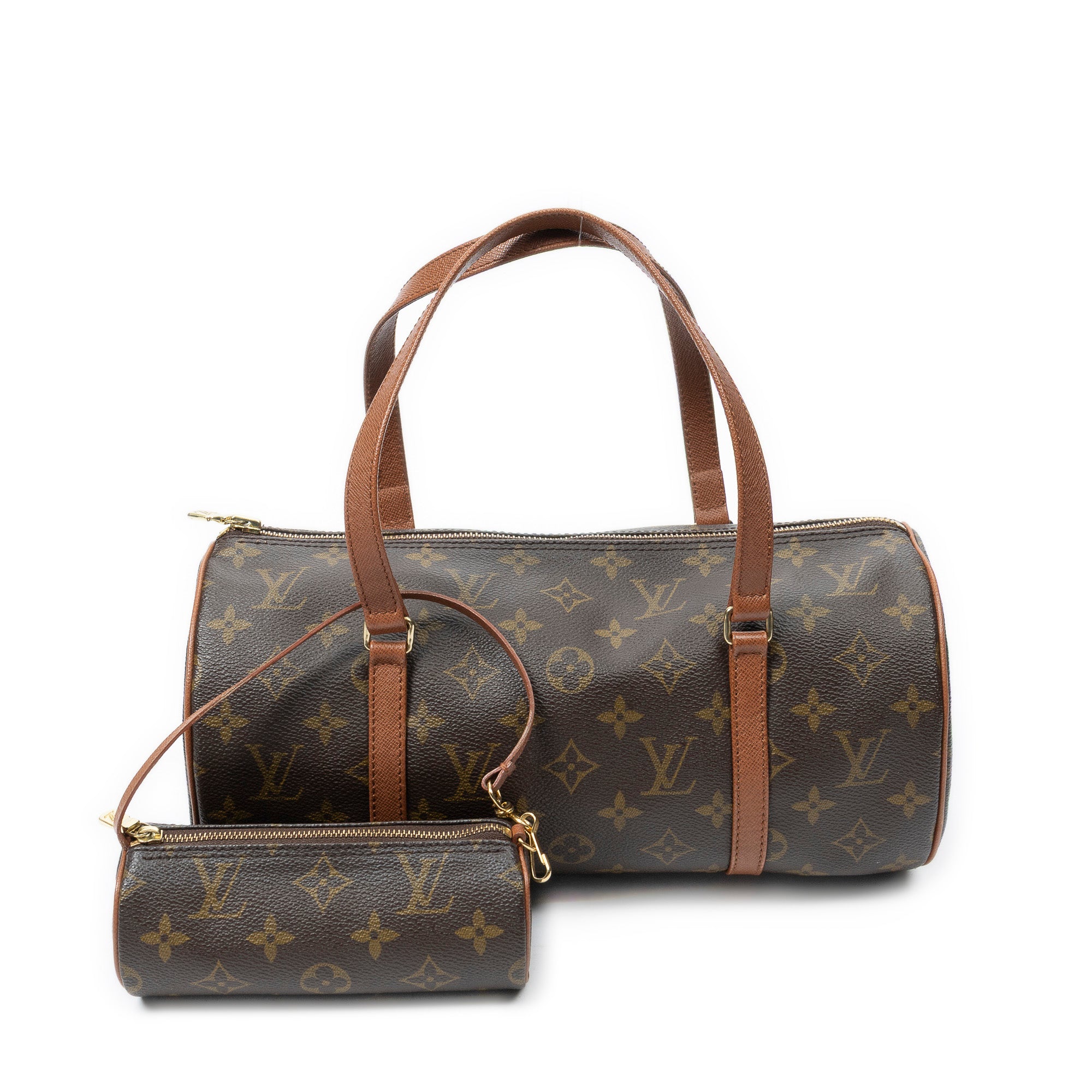 Shoulder Bag Papillon 30 Brown Monogram Canvas