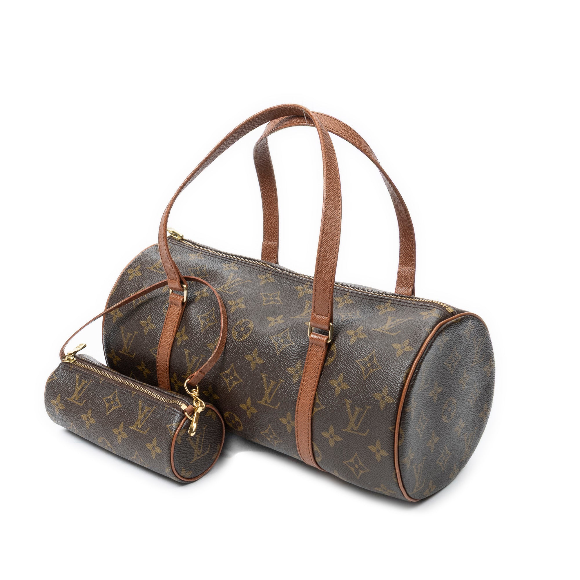 Shoulder Bag Papillon 30 Brown Monogram Canvas