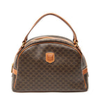 Handbag Dome Bowler Bag Brown Macadam Coated Canvas