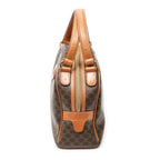 Handbag Dome Bowler Bag Brown Macadam Coated Canvas