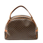 Sac à main Dome Bowler Bag en toile enduite Macadam marron