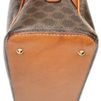 Handbag Dome Bowler Bag Brown Macadam Coated Canvas