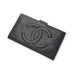 Wallet Timeless French Purse Wallet Black Caviar Leather